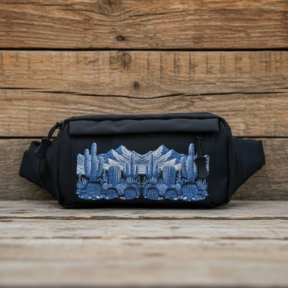 Unisex Black Active Waist Fanny Pack | Waist Bag | Adventure Crossbody